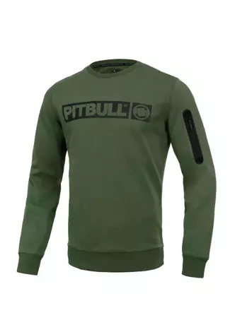 Bluza męska Pitbull Beyer Pit Bull crewneck zielona