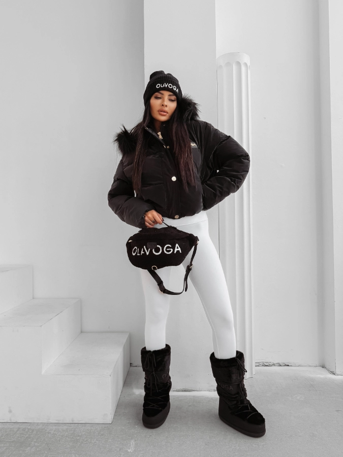 Kurtka zimowa damska Olavoga Pufy czarna