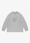 Koszulka longsleeve męski Prosto Splash Shield szara