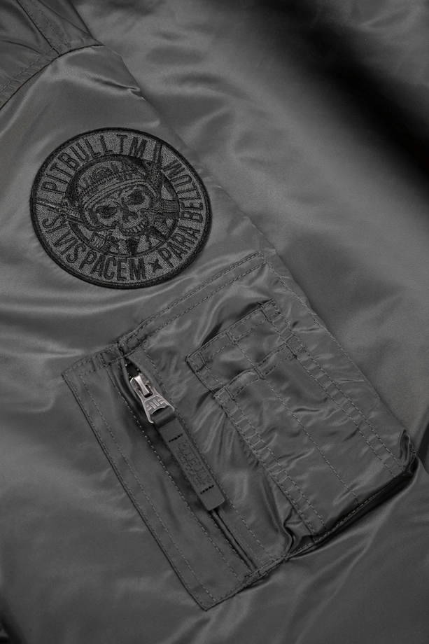 Kurtka zimowa męska Pit Bull Bomber Harvest jacket grafitowa