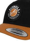 Czapka z daszkiem Snapback Trucker Pit Bull Pitbull San Diego CA czarno/pomarańczowa