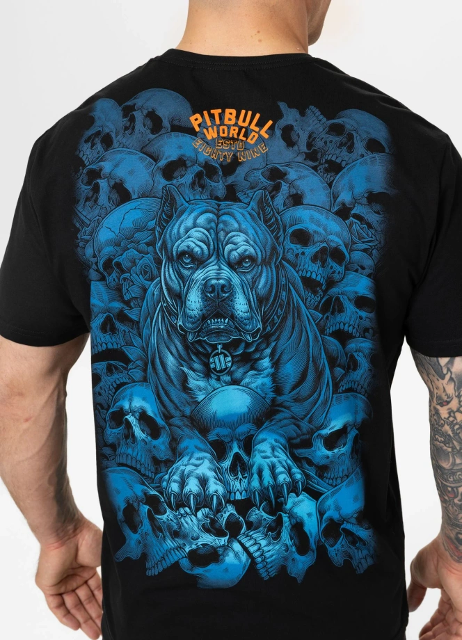 Koszulka męska T-Shirt Pit Bull Guardian Angel czarna