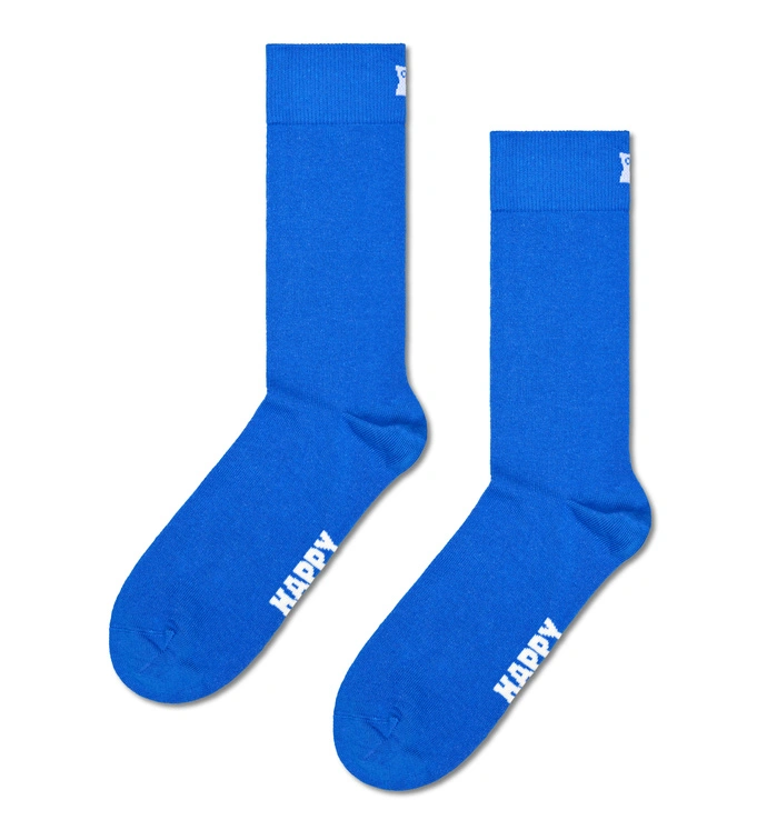Skarpety Happy Socks 3-Pack Solid Socks niebieskie/szare/pomarańczowe