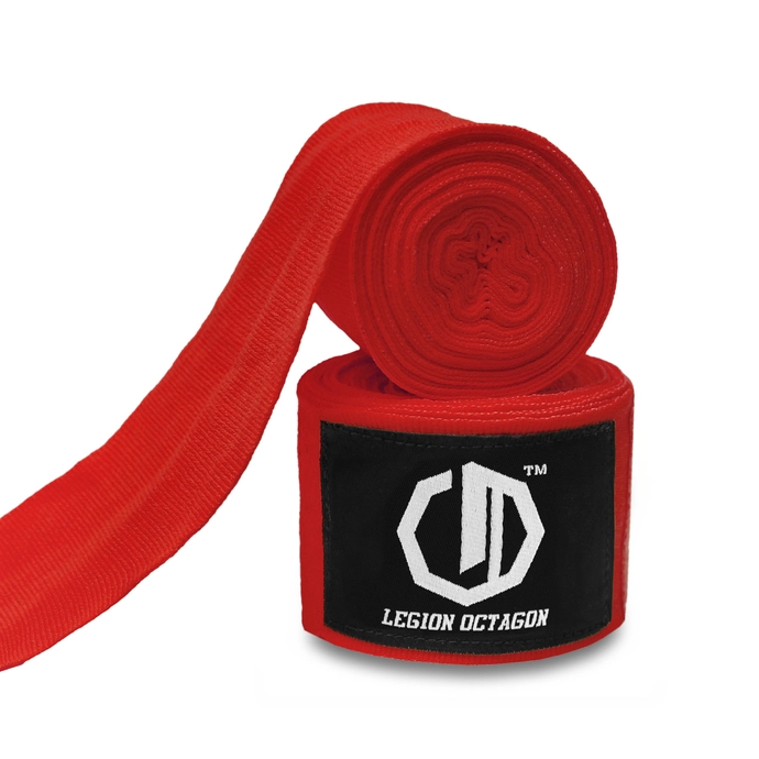 Owijki/Bandaże bokserskie Legion Octagon Standard 4m czerwone