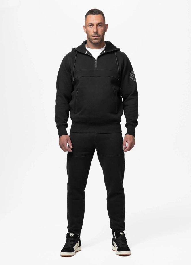 Bluza męska z kapturem Pit Bull Gibson czarna