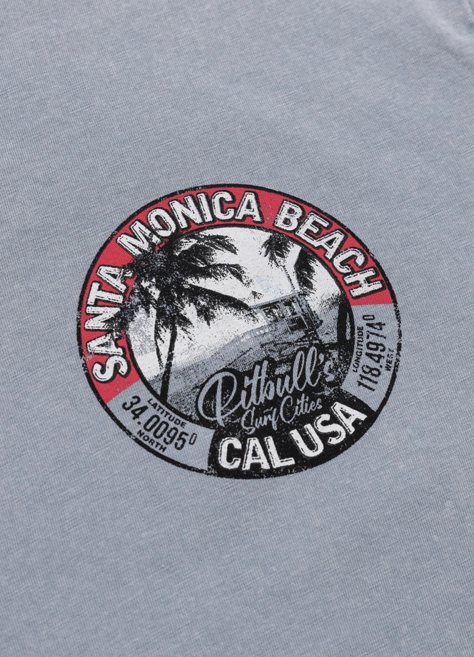 Koszulka męska T-Shirt Pit Bull Pitbull Denim Washed Oceanside 25 jasno niebieska