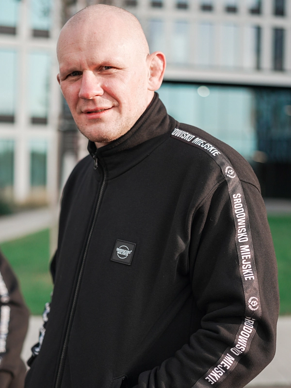 Bluza męska bez kaptura Środowisko Miejskie CLS Mini czarna