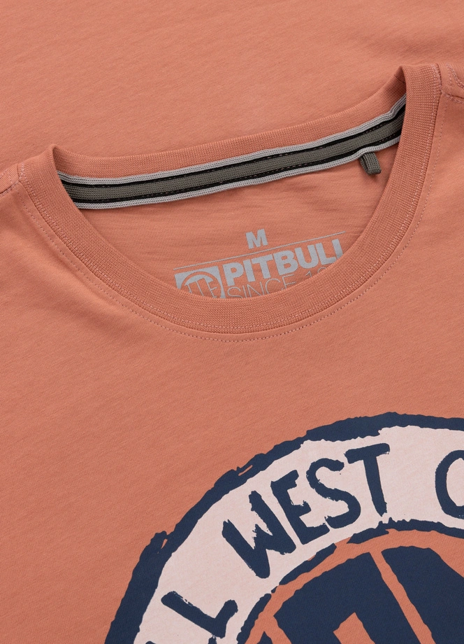 Koszulka męska T-Shirt Pit Bull Pitbull San Diego Sun łososiowa