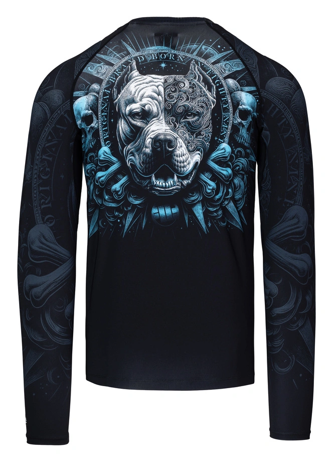Koszulka męska rashguard Pitbull Longsleeve Pitbull World czarna