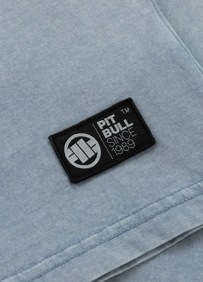 Koszulka męska T-Shirt Pit Bull Pitbull Open Beach sprany niebieski