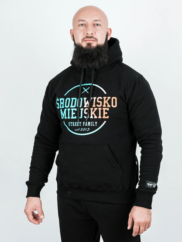 Bluza męska z kapturem Środowisko Miejskie Theme 2.0 czarna