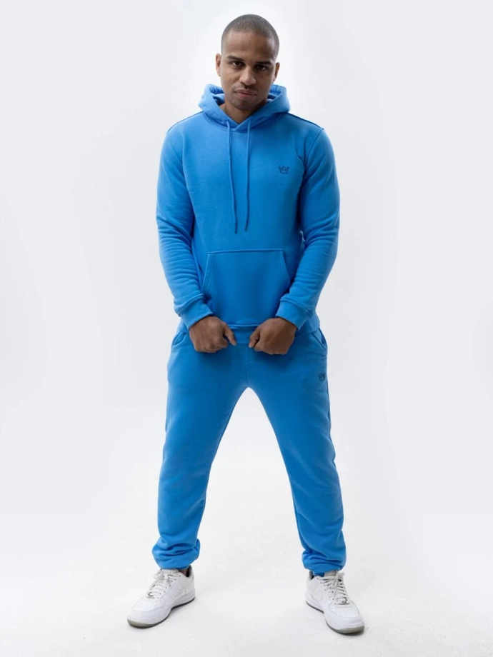 Komplet dresowy męski Jigga Wear Simple Crown jasno niebieski