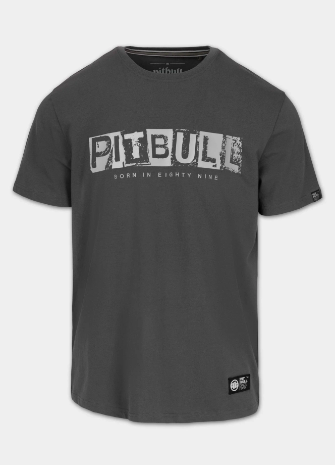 Koszulka męska T-Shirt Pitbull West Coast Blacky szary