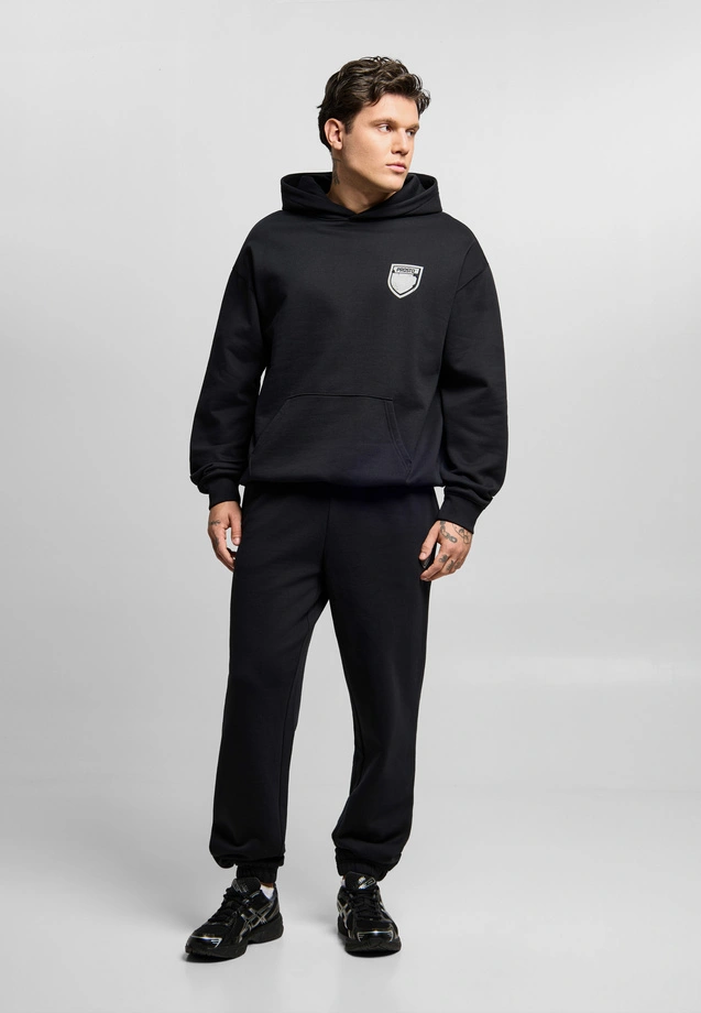 Bluza męska z kapturem Prosto Splash Shield czarna