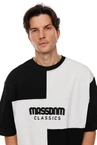 Koszulka męska t-shirt Mass Dnm Tony czarno/biała