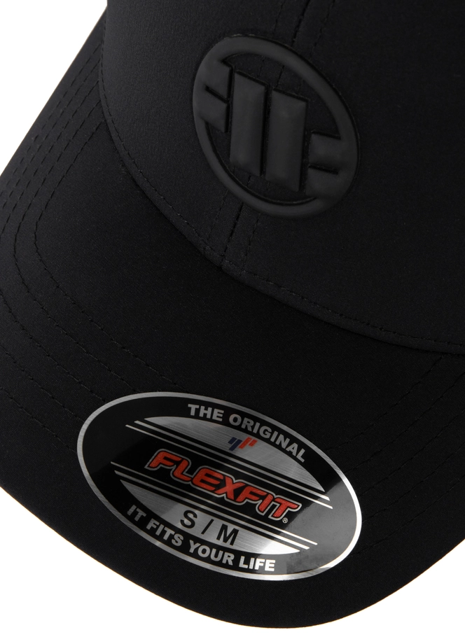 Czapka z daszkiem Full Cap Pit Bull Tech Logo czarna