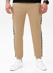Spodnie męskie dresowe Pitbull Pit Bull Tape Nugget beżowe