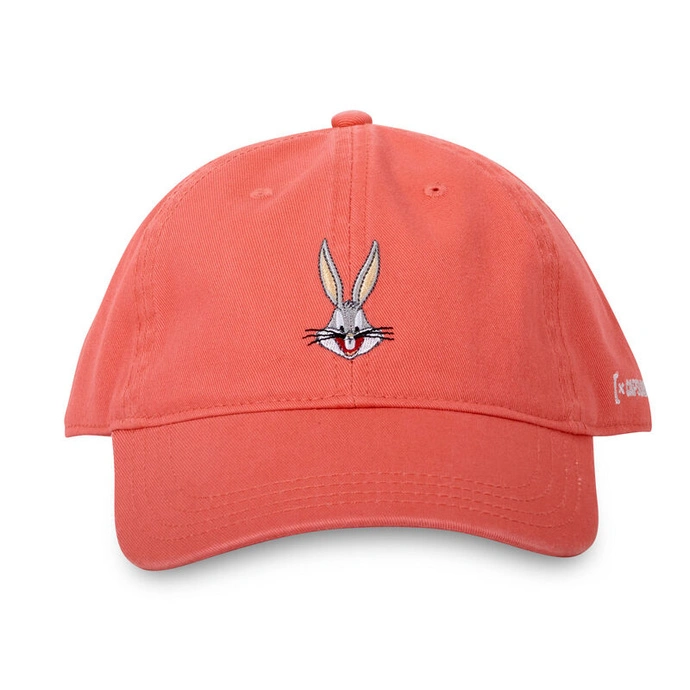 Czapka z daszkiem Capslab Looney Tunes Bugs Bunny koralowa