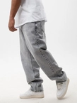 Spodnie męskie Jeans Baggy Jigga Wear Crown szare