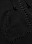 Bluza damska z kapturem ZIP Pitbull Washed Lovia ciemno grafitowa