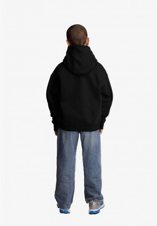 Bluza dziecięca z kapturem Prosto Kids Backstage hoodie czarna