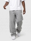 Spodnie dresowe męskie Baggy Jigga Wear Logo Drawcord ciemno szare