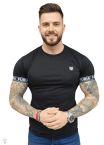 Koszulka męska t-shirt FURIA czarna białe logo