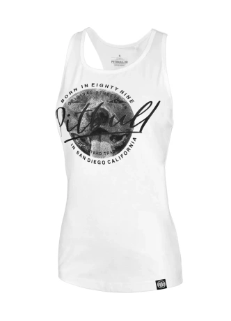 Koszulka Tank Top damski Pit Bull Pretty biały