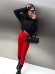 Legginsy damskie Olavoga LUXORA czerwone
