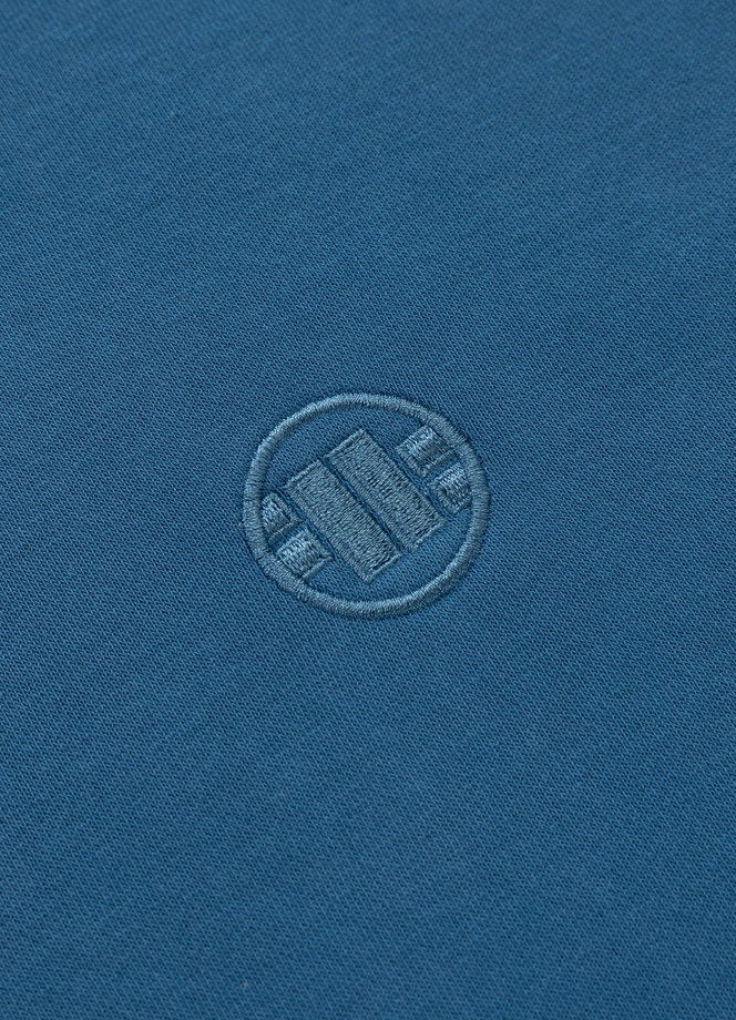 Bluza męska z kapturem Pitbull Pit Bull Lancaster 2 ZIP Washed niebieska