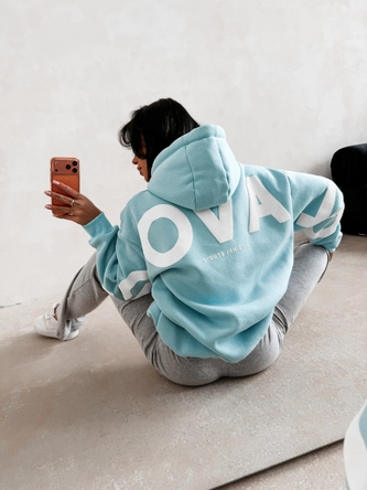 Bluza damska z kapturem Olavoga Vinta niebieska