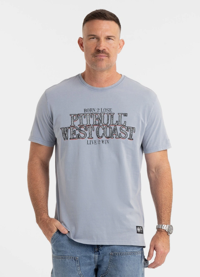 Koszulka męska T-Shirt Pit Bull Pitbull Denim Washed Ace Of Spades II niebieska