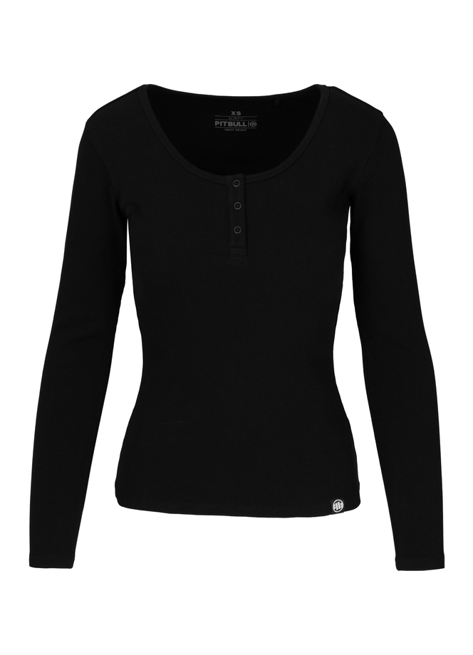 Koszulka longsleeve damski Pit Bull Rib czarna