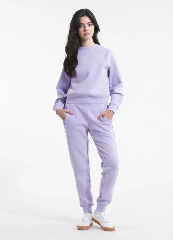 Bluza damska bez kaptura Pitbull Discovery lilac fioletowa