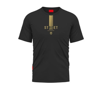 Koszulka męska t-shirt Street Autonomy Line black/gold czarna