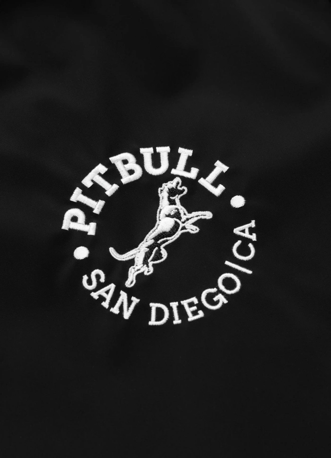 Kurtka męska przejściowa bejsbolówka Pit Bull Manolito czarno/biała
