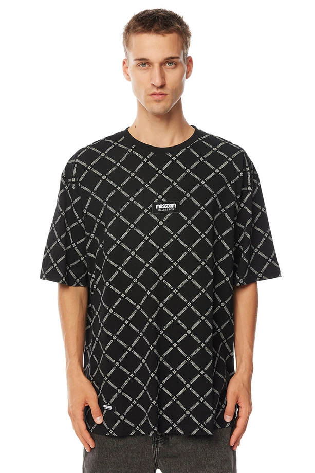 Koszulka męska t-shirt Mass Dnm Monogram czarna