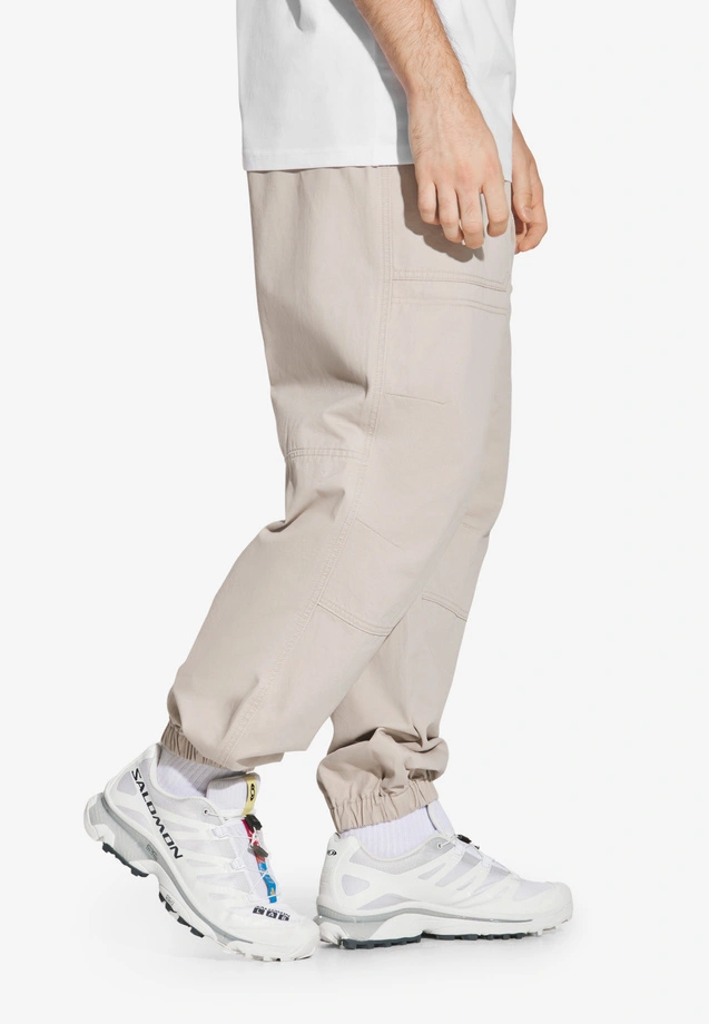 Spodnie męskie Jogger Jeans Baggy Prosto Slate beżowe