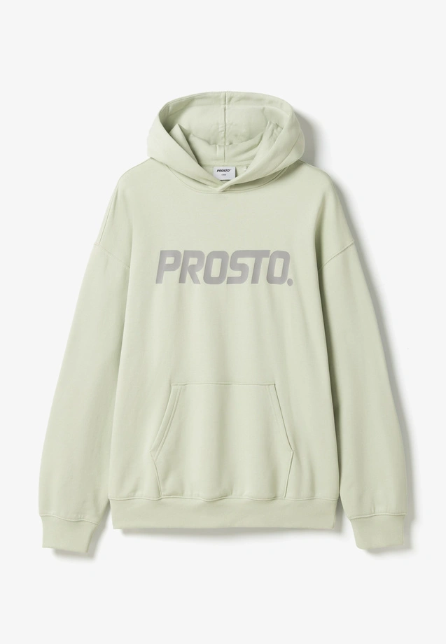 Bluza męska z kapturem Prosto Biglog miętowa zielona