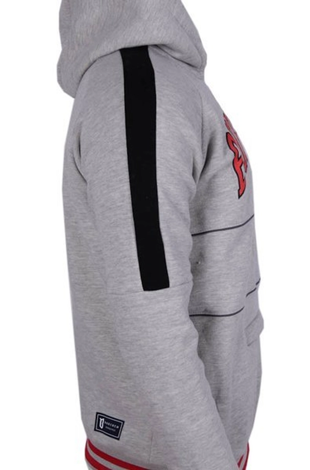 Bluza z kapturem BOR Bulls Hoody Premium Raglan grey