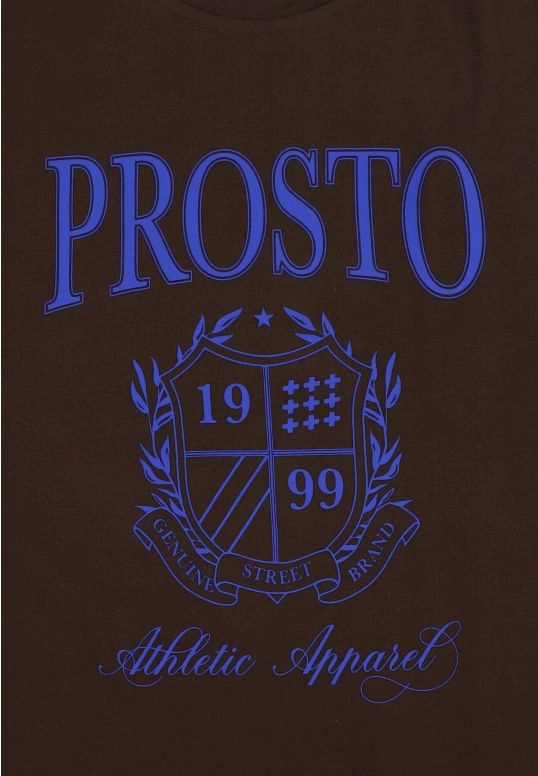 Koszulka męska t-shirt Prosto Plurt brązowa