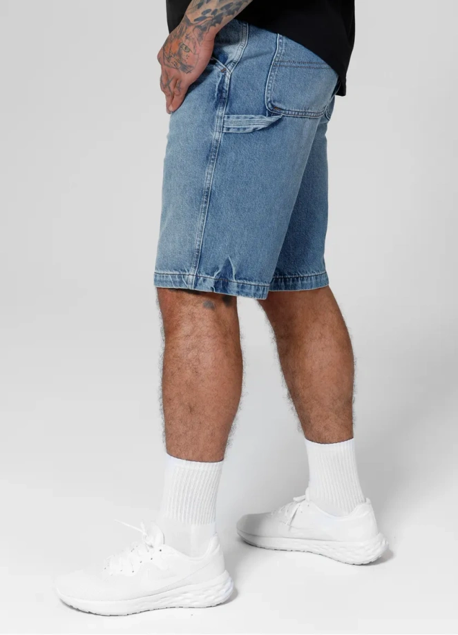 Spodenki szorty jeans męskie Pitbull Carpenter niebieskie