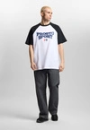 Koszulka męska t-shirt oversize Prosto Harvard biała
