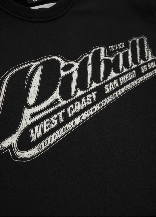 Bluza męska bez kaptura Pitbull Black Brand czarna