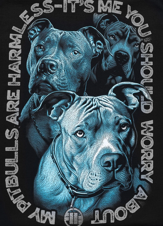 Koszulka męska T-Shirt Pit Bull Protector czarna