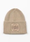 Czapka zimowa Pit Bull Beanie Logo beżowa