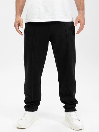 Spodnie dresowe męskie Jigga Wear Gum Simple Crown czarne