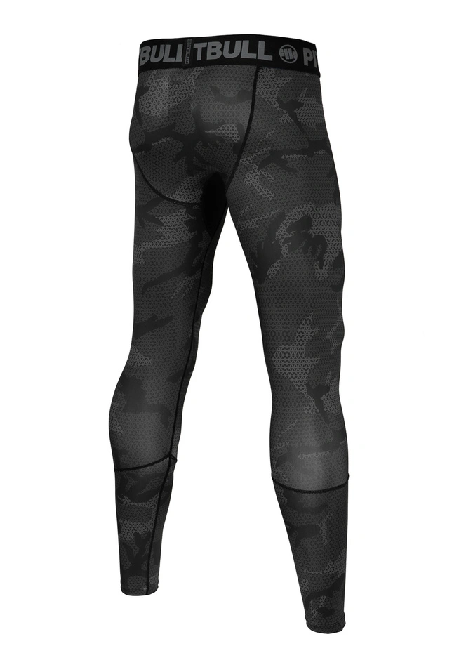 Leginsy techniczne Pit Bull Pitbull Leggins Net Camo Hilltop czarne camo