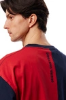 Koszulka męska t-shirt Mass Dnm Tony granatowo/czerwona