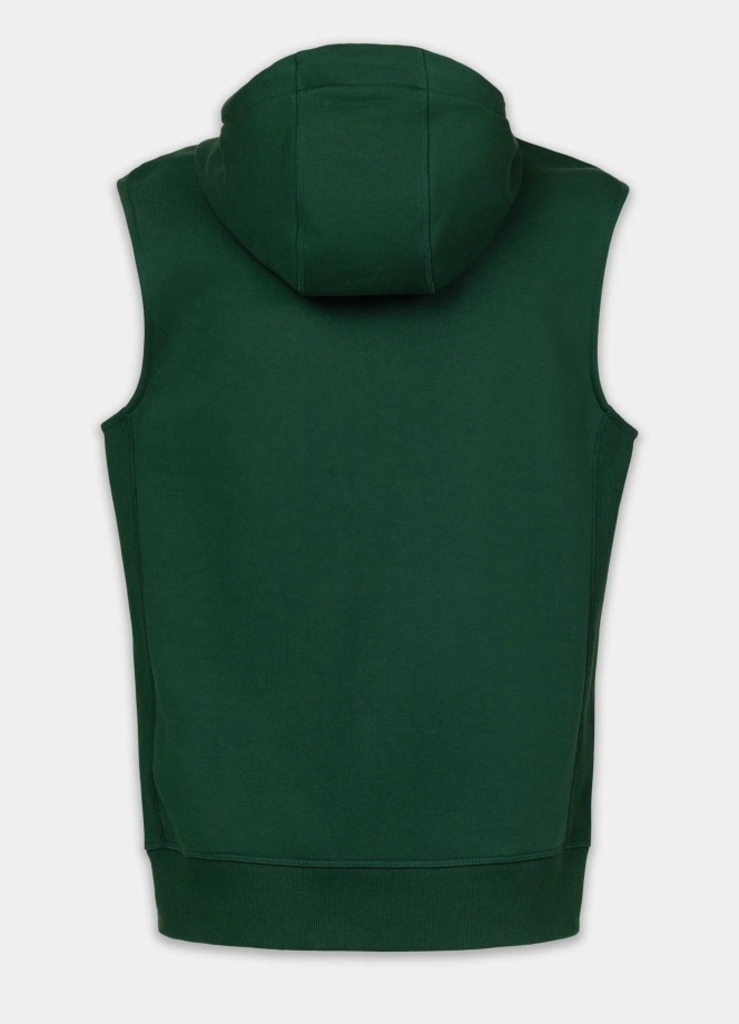 Bezrękawnik męski Kamizelka z kapturem Pit Bull Badger zielony